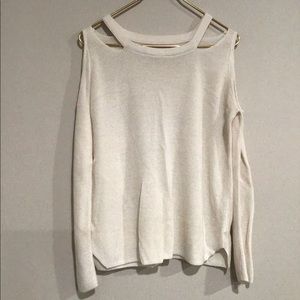 Ivory ‘Pink Republic’ Cold Shoulder Top